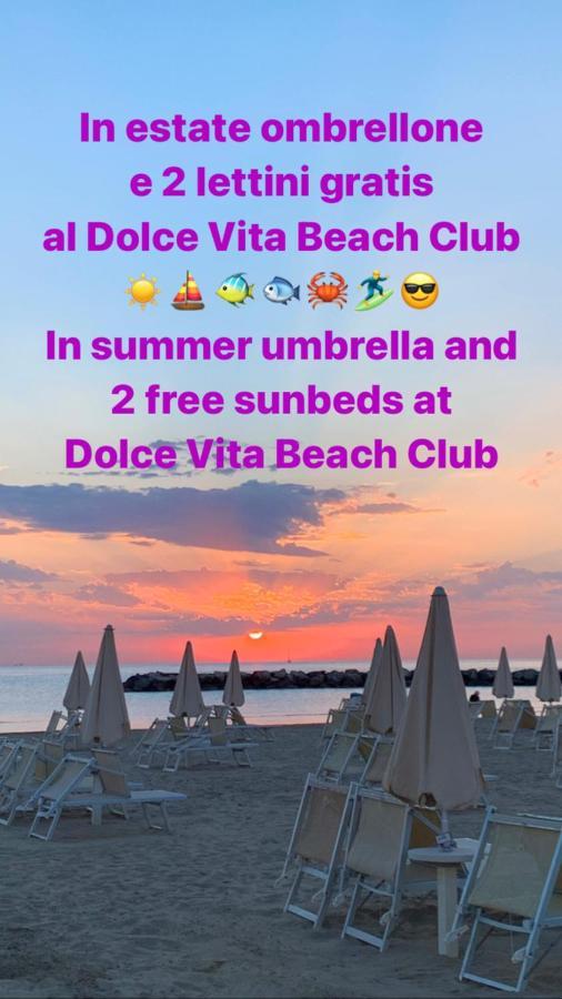 רימיני Aloe Beach Apartments, Ombrellone, Parcheggio E Uso Di Biciclette Gratis מראה חיצוני תמונה